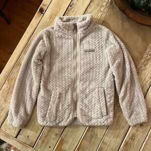 Girls Small Columbia Sherpa Jacket in Gray
